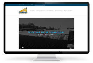 Belmar NJ web design monitor mock-up for SMRSA