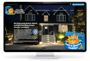 LBI web design example on a monitor
