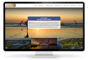 Tinton Falls Web Design TheRealNewJersey.com monitor mockup